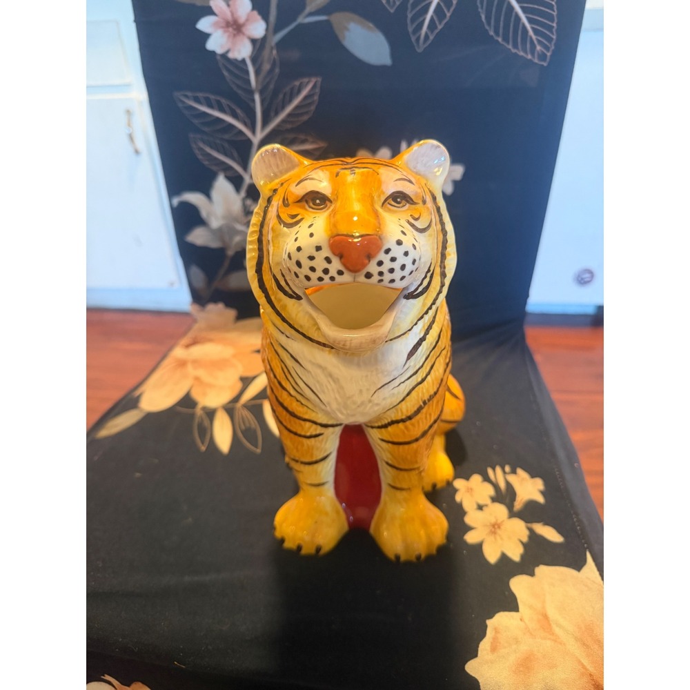 Tracy Porter Poetic Wanderlust Tiger Pitcher Certified International Ceramic